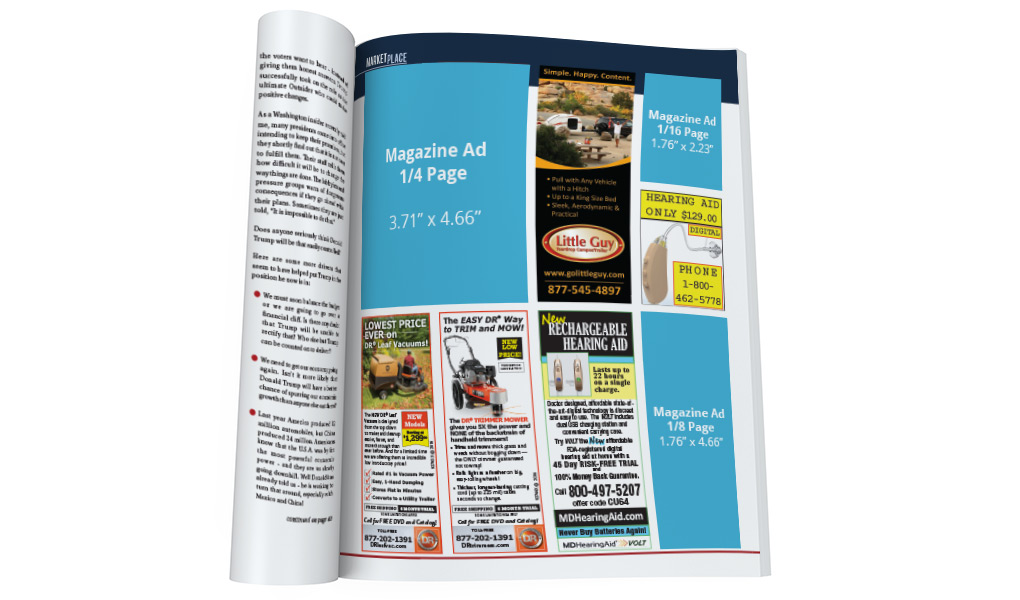 Magazine - Marketplace ad